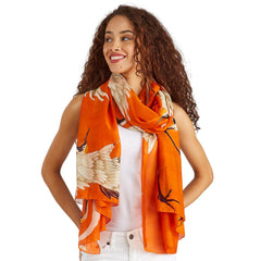 Tangerine Heron Scarf